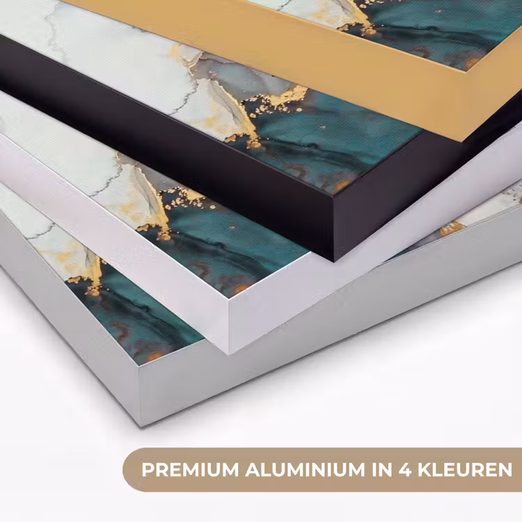 Art Frame - Blauw - Marmer - Goud — 2