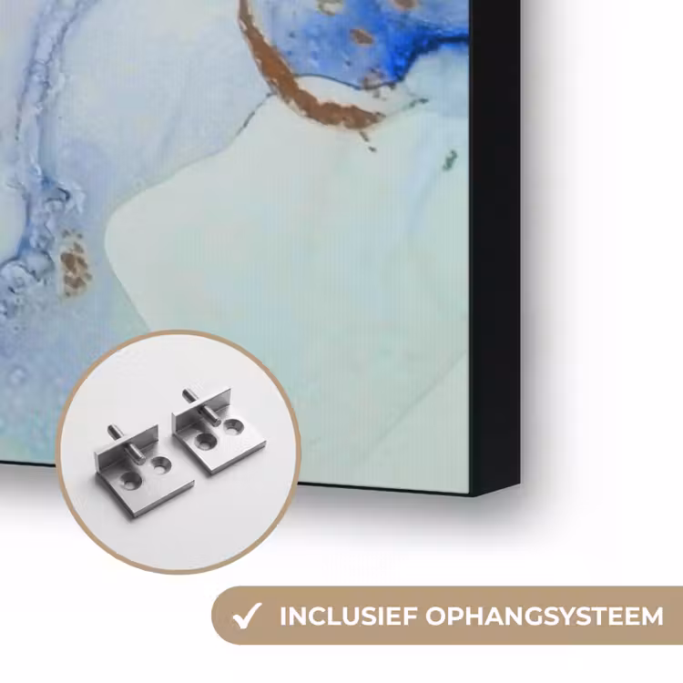 Art Frame - Marmer - Blauw - Goud — 6