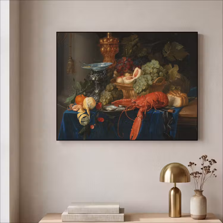 Art Frame - Stilleven met een gouden bokaal - Schilderij - Oude meesters — 5