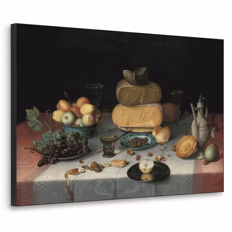 Art Frame - Stilleven met kazen - Kunstwerk - Oude meesters — 1