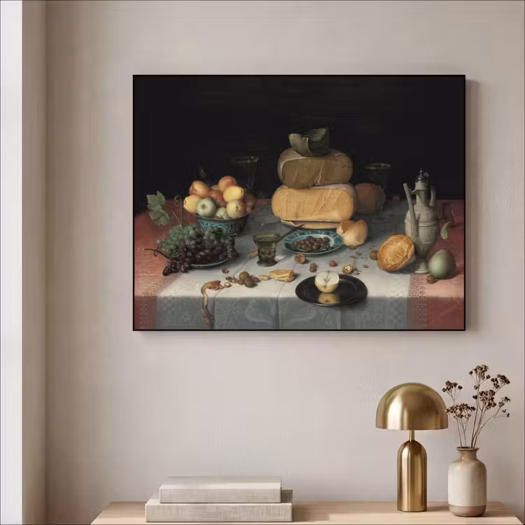 Art Frame - Stilleven met kazen - Kunstwerk - Oude meesters — 5