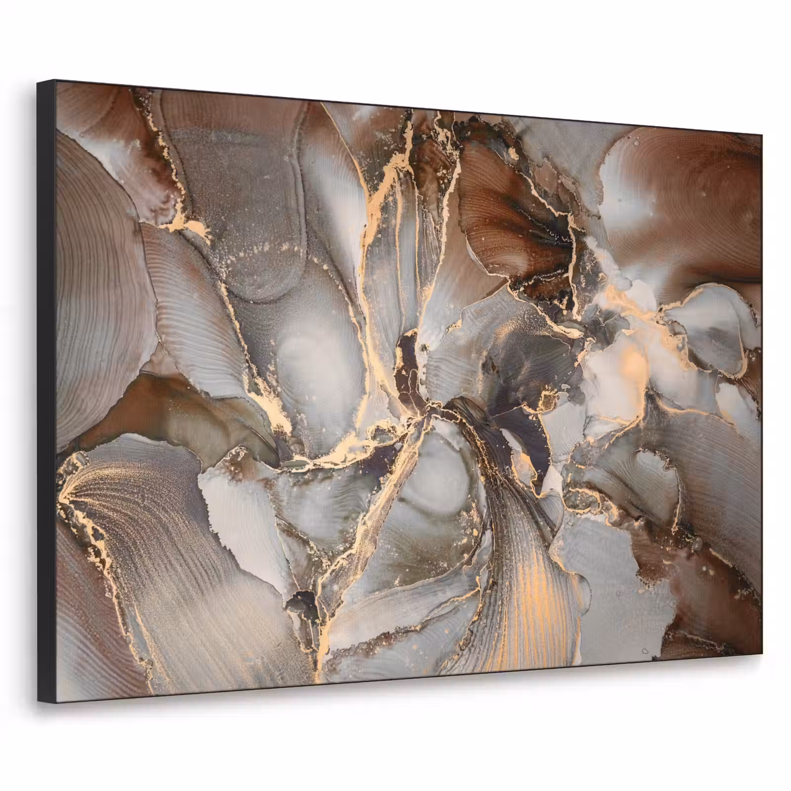 Art Frame - Grijs - Goud - Marmer - Marmerlook — 1