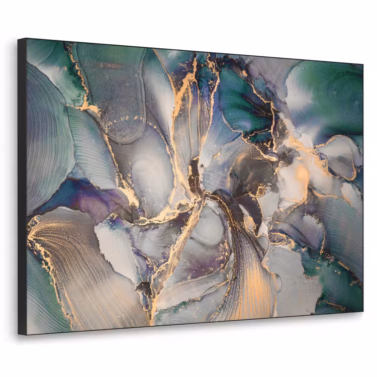 Art Frame - Goud - Blauw - Marmer — 1