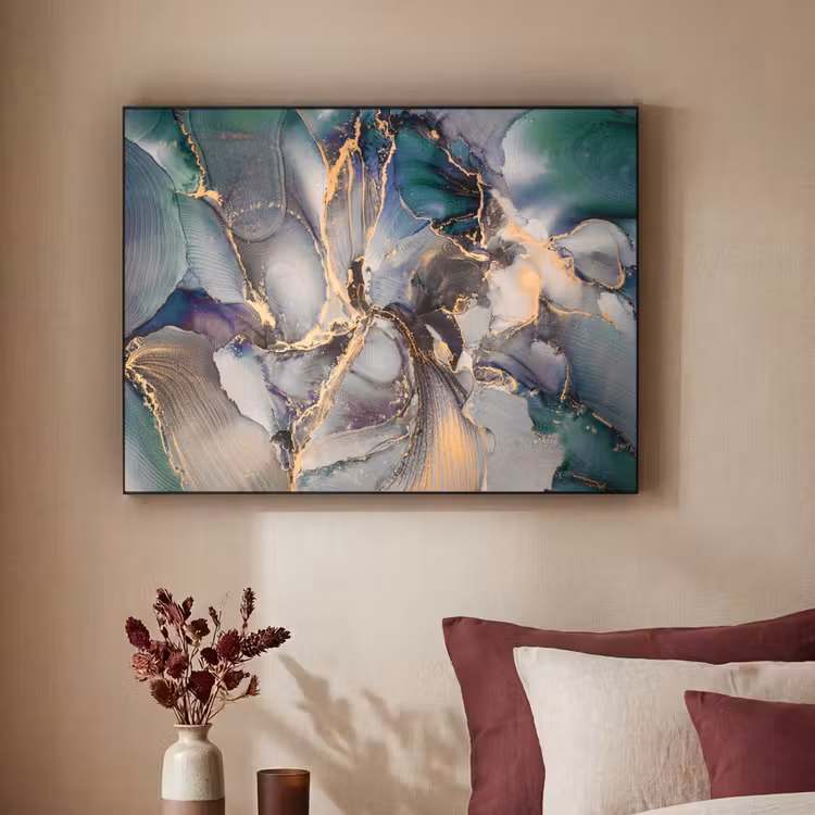 Art Frame - Goud - Blauw - Marmer — 3
