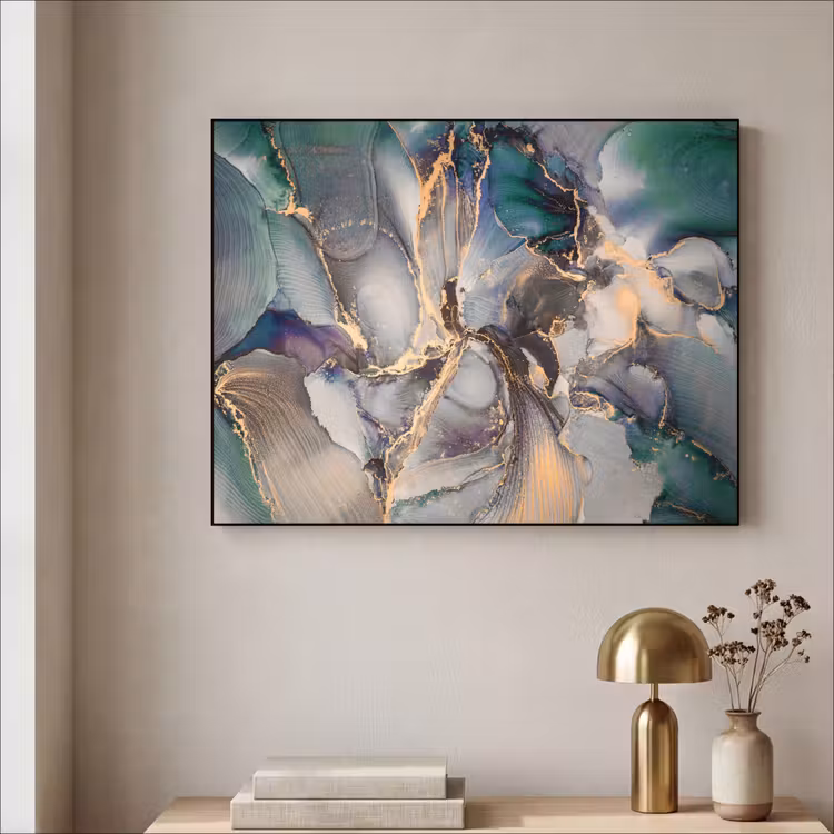 Art Frame - Goud - Blauw - Marmer — 5