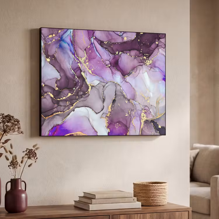 Art Frame - Marmer - Roze - Paars - Gold — 7