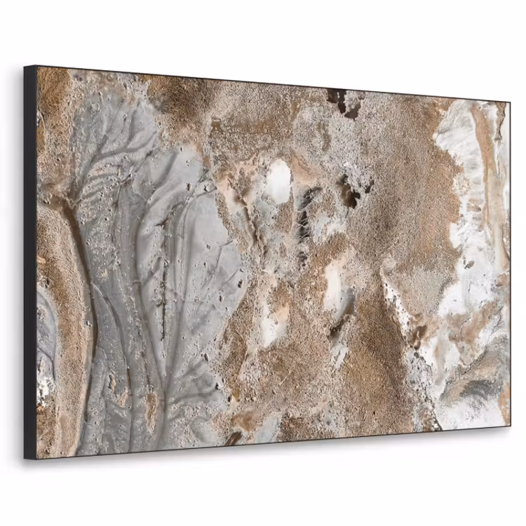 Art Frame - Abstract - Marmer - Wit - Bruin - Marmerlook — 1