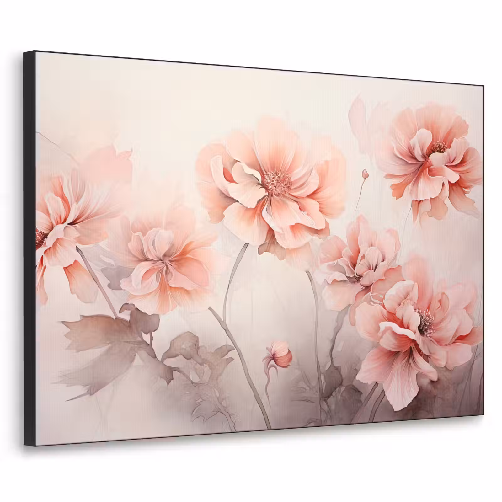 Art Frame - Bloemen - Roze - Kunst - Abstract - Aquarel — 1