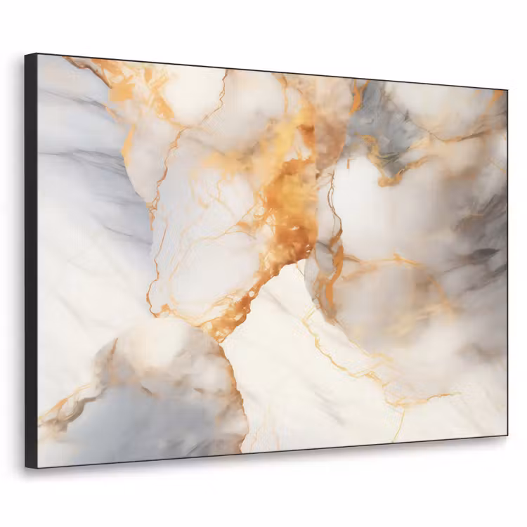 Art Frame - Marmer - Grijs - Goud — 1