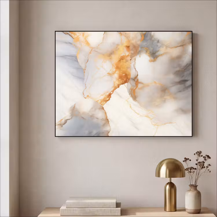 Art Frame - Marmer - Grijs - Goud — 5