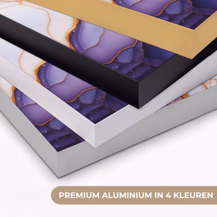 Art Frame - Marmer - Paars - Lila - Goud — 2