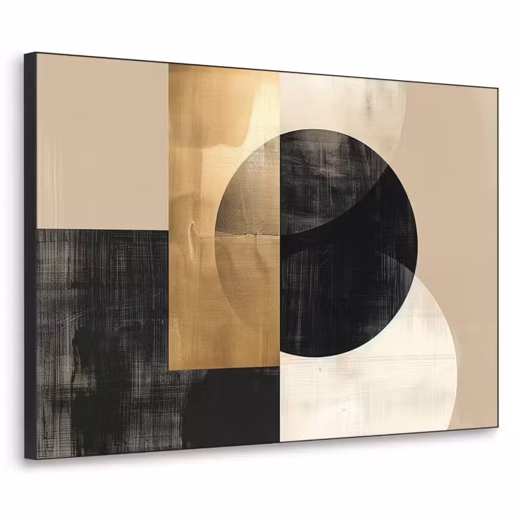 Art Frame - Abstract - Modern - Zwart - Goud — 1