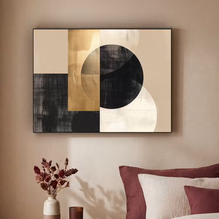 Art Frame - Abstract - Modern - Zwart - Goud — 3