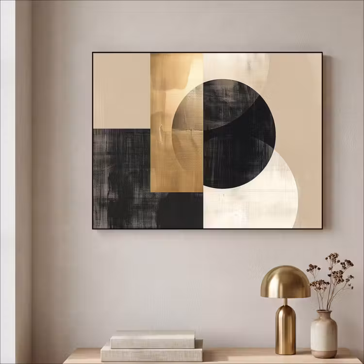 Art Frame - Abstract - Modern - Zwart - Goud — 5