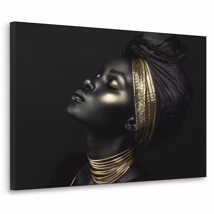 Art Frame - Vrouw - Goud - Portret - Modern — 1