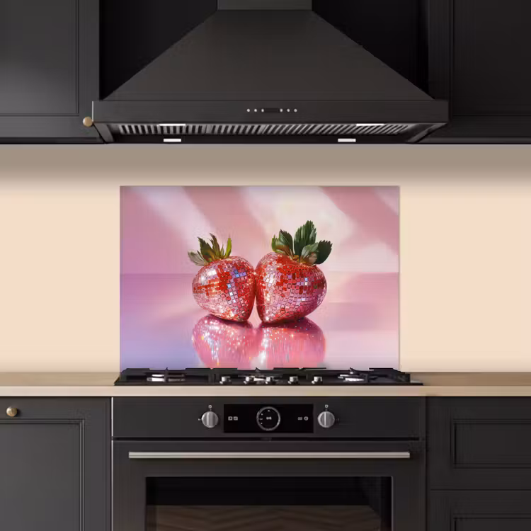 Spatscherm keuken - Disco - Fruit - Glitter - Strawberry — 2