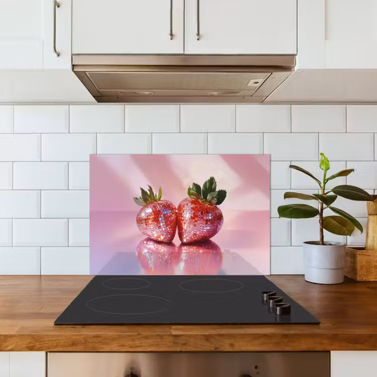Spatscherm keuken - Disco - Fruit - Glitter - Strawberry — 6