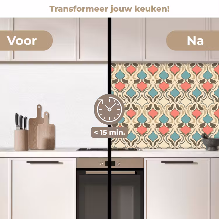 Keuken achterwand - Barok - Retro - Kleurrijk — 2