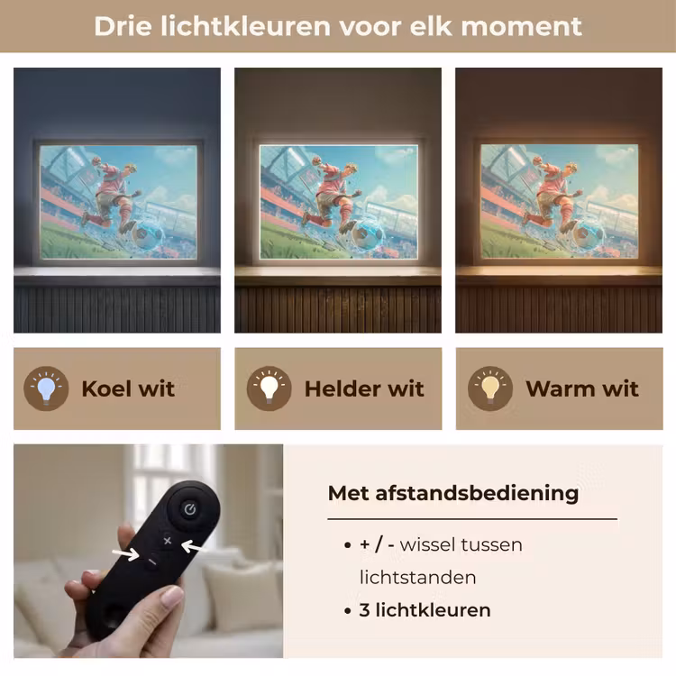 Lightbox - Wandlamp kinderkamer - Stadion - Voetbal - Jongen - Rood — 8