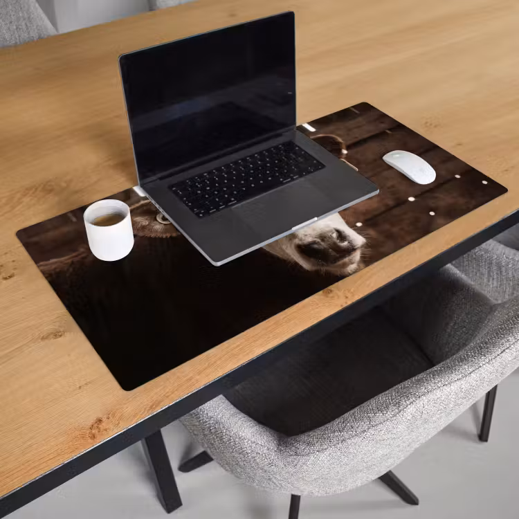 Bureau onderlegger - Kalf - Oormerk - Houten stal — 3