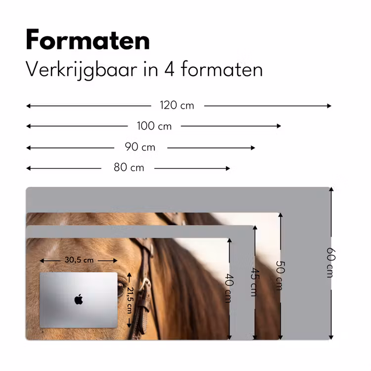 Bureau onderlegger - Paard - Oog - Bruin — 8