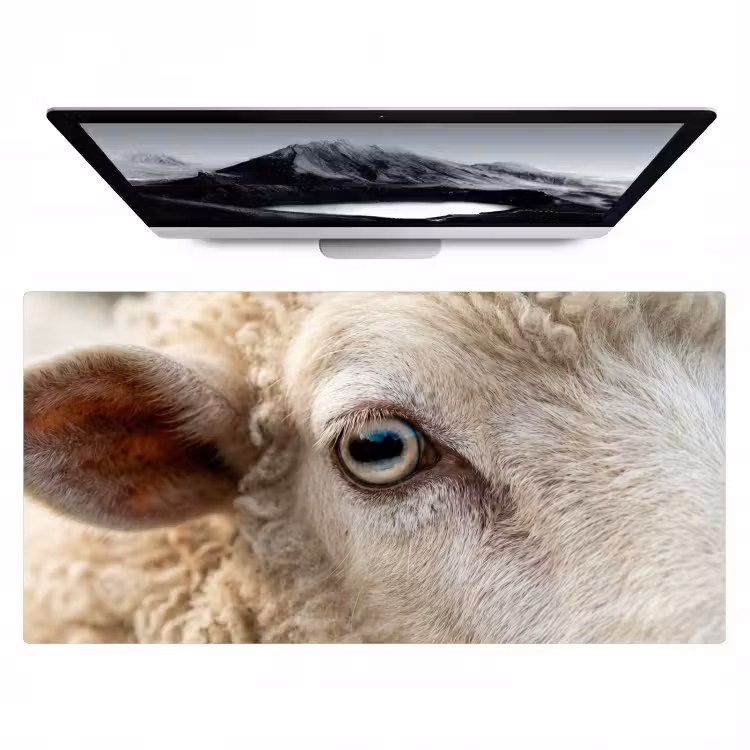 Bureau onderlegger - Schaap - Oog - Wit — 1