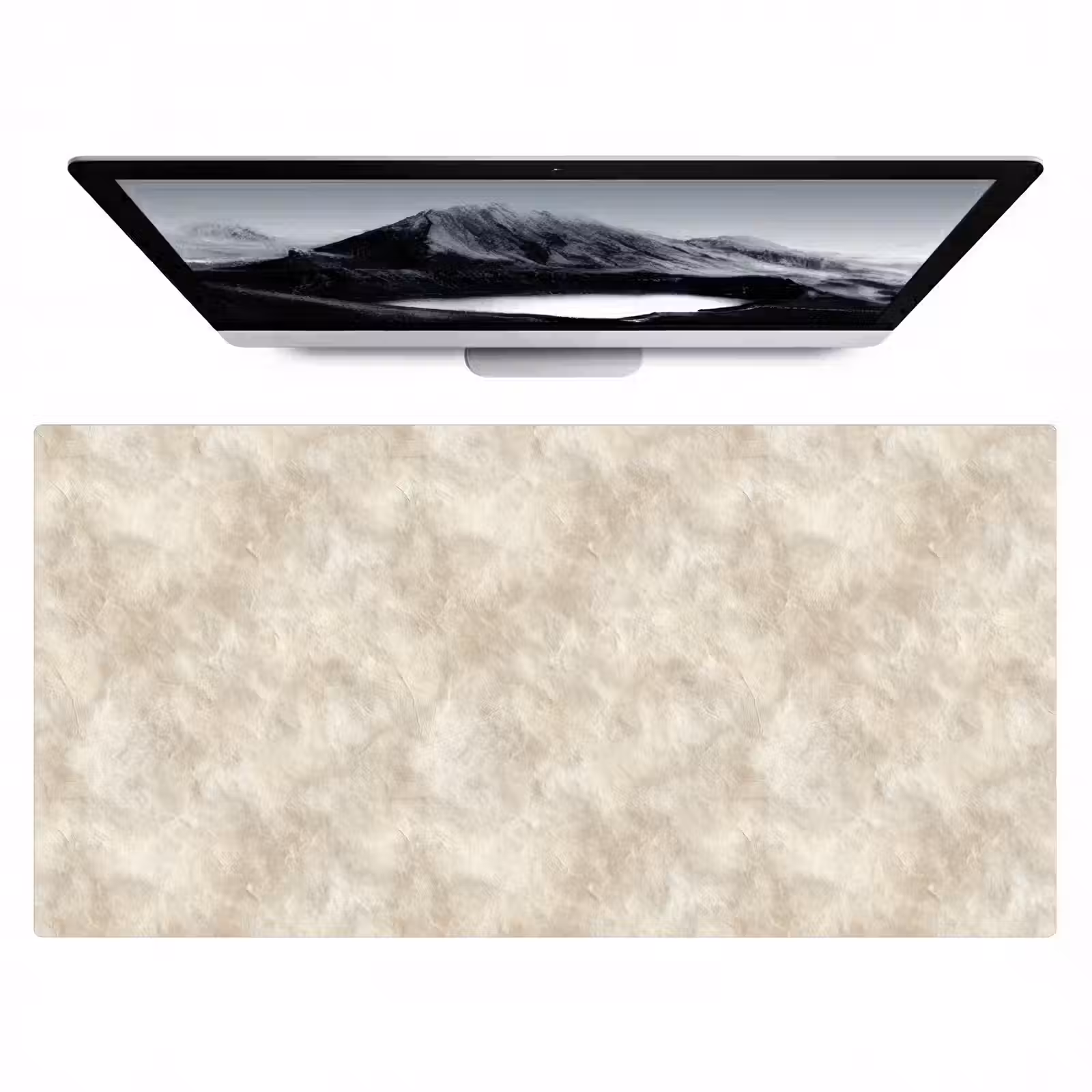 Bureau onderlegger - Beige - Reliëfstructuur - Natuursteen — 1