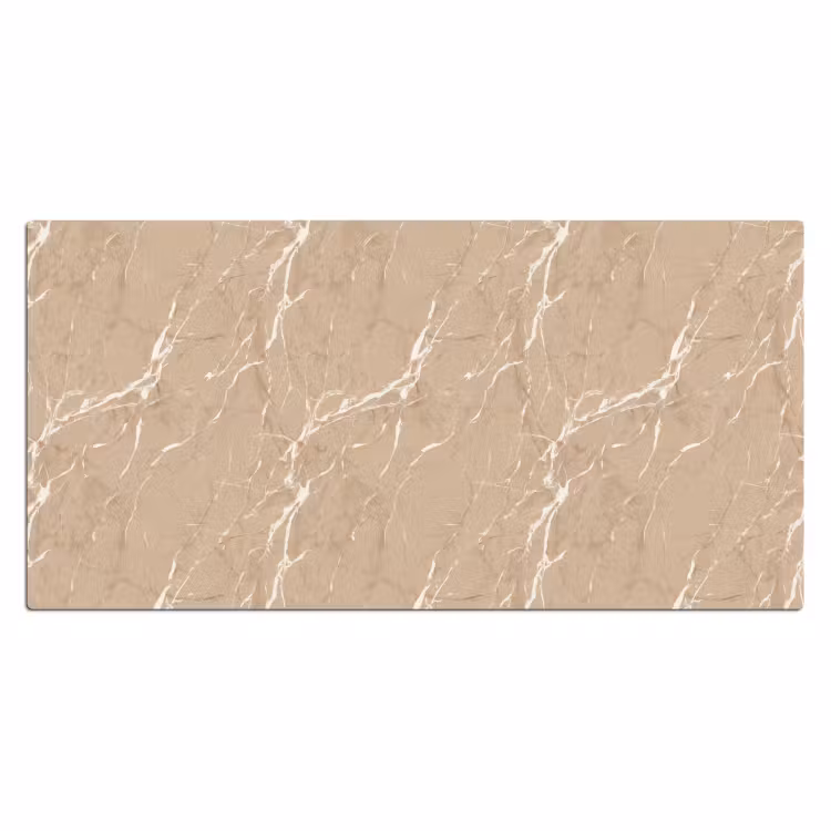 Bureau onderlegger - Beige - Marmer - Organisch - Wit — 2