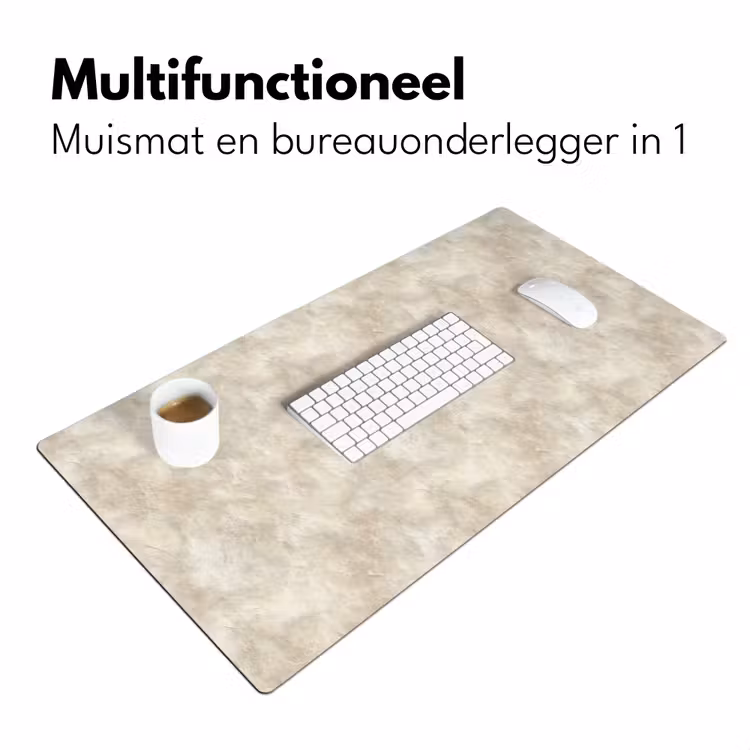 Bureau onderlegger - Beige - Reliëfstructuur - Natuursteen — 7