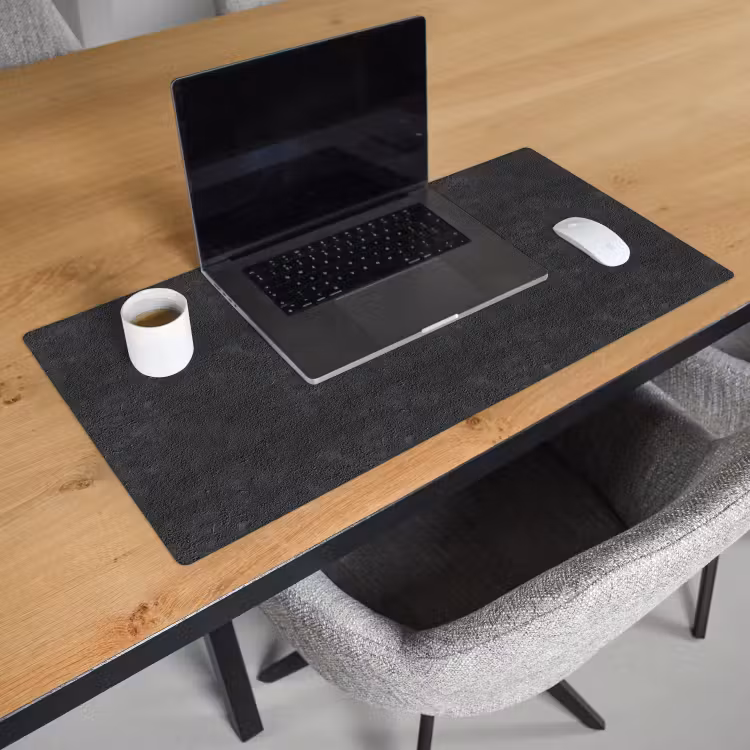 Bureau onderlegger - Donkergrijs - Asfaltstructuur - Ruw — 3