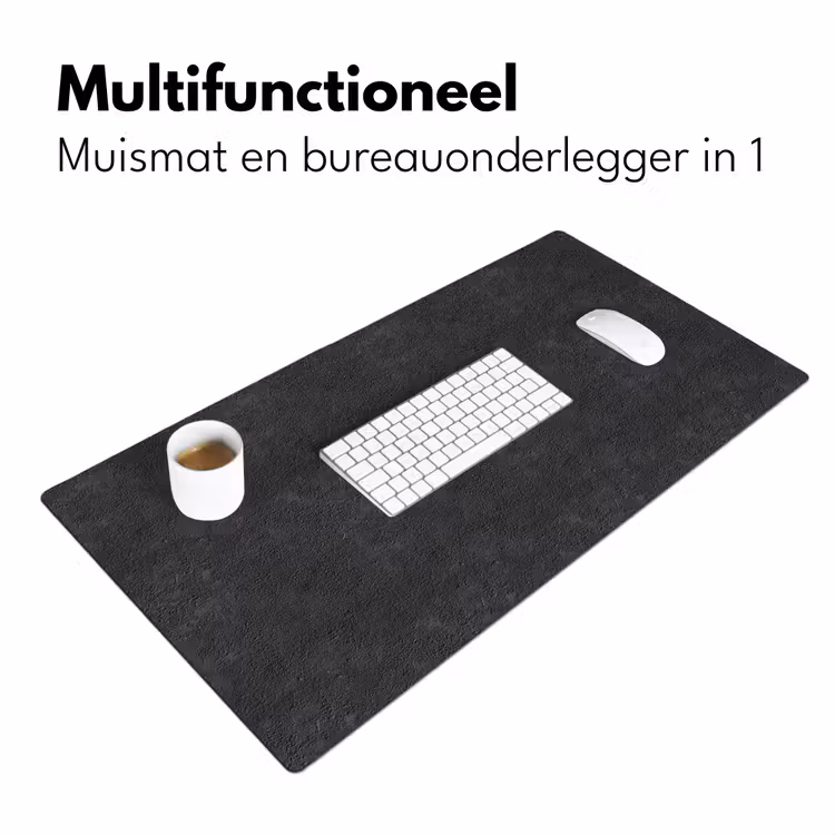 Bureau onderlegger - Donkergrijs - Asfaltstructuur - Ruw — 7