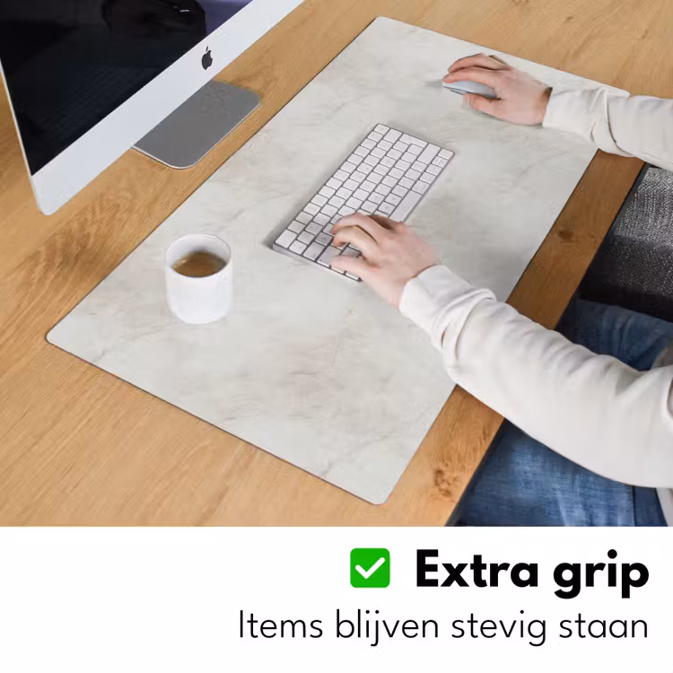 Bureau onderlegger - Grijs - Marmer - Aders — 6