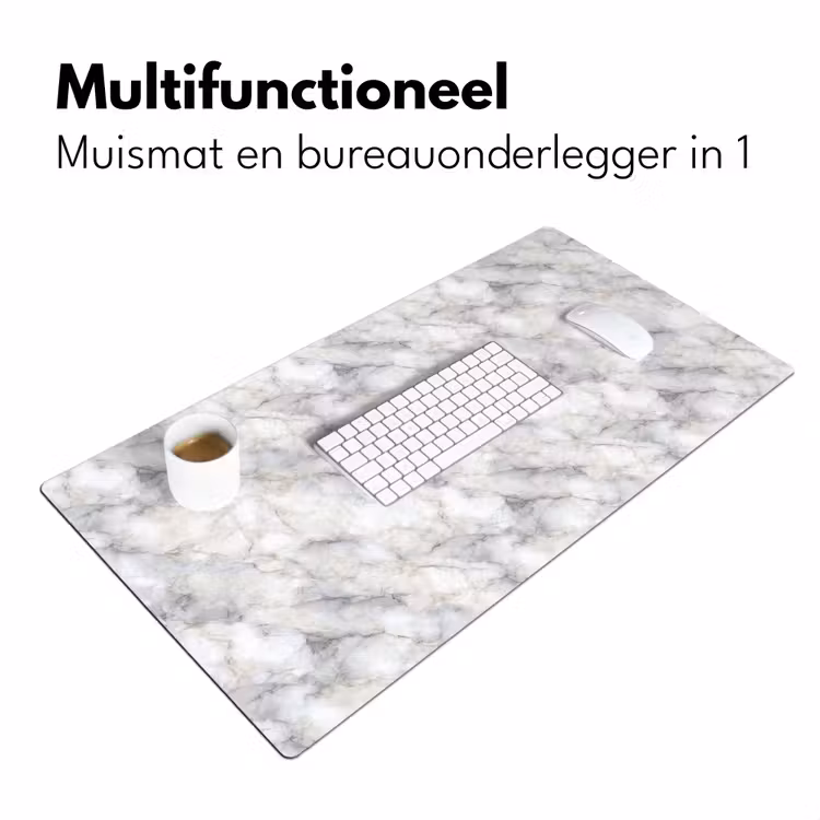 Bureau onderlegger - Grijs - Marmer - Gedetailleerd — 7