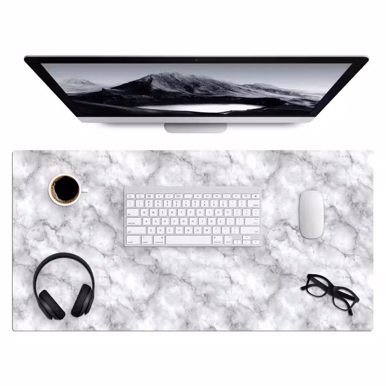 Bureau onderlegger - Grijs - Marmer - Klassiek - Aders — 4