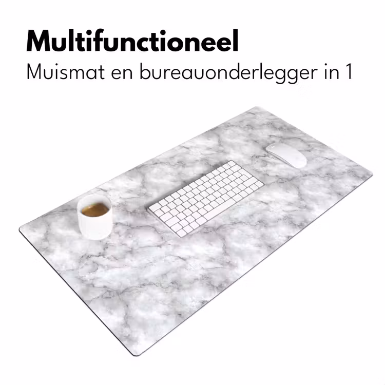 Bureau onderlegger - Grijs - Marmer - Klassiek - Aders — 7