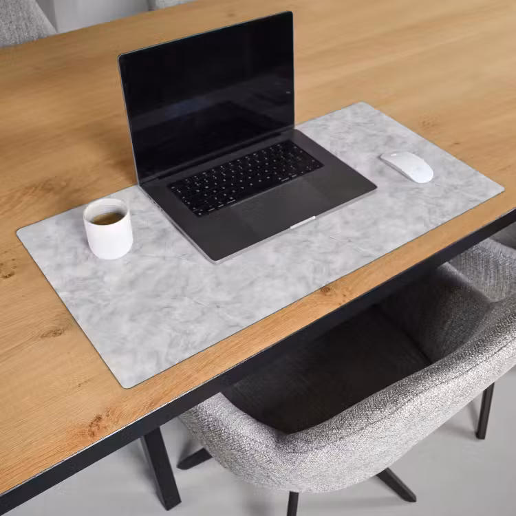 Bureau onderlegger - Grijs - Marmer - Mat — 3