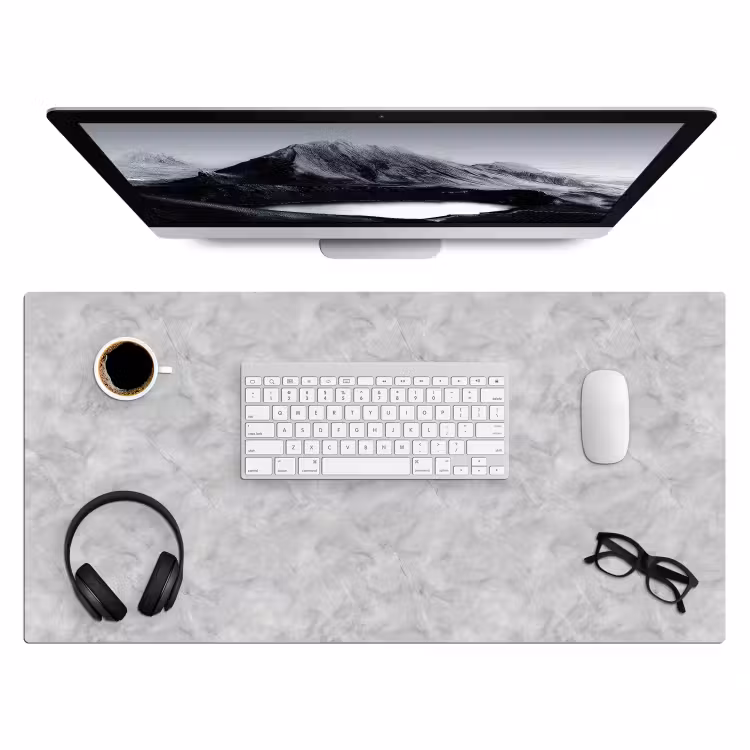 Bureau onderlegger - Grijs - Marmer - Mat — 4