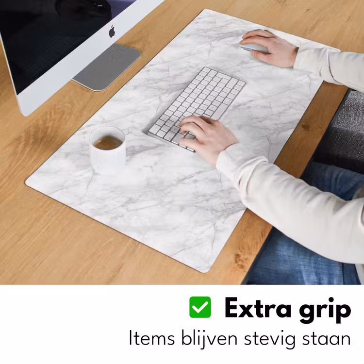 Bureau onderlegger - Klassiek - Marmer - Grijs — 6