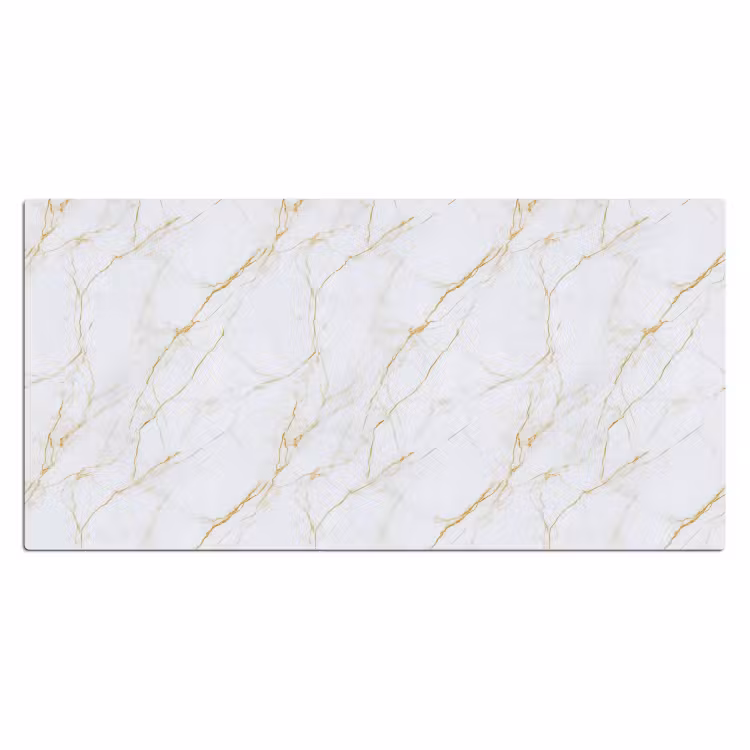 Bureau onderlegger - Wit - Marmer - Goud - Luxueus — 2
