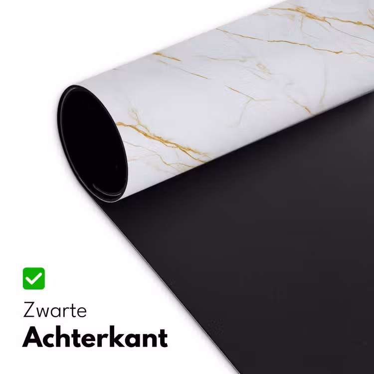 Bureau onderlegger - Wit - Marmer - Goud - Luxueus — 5