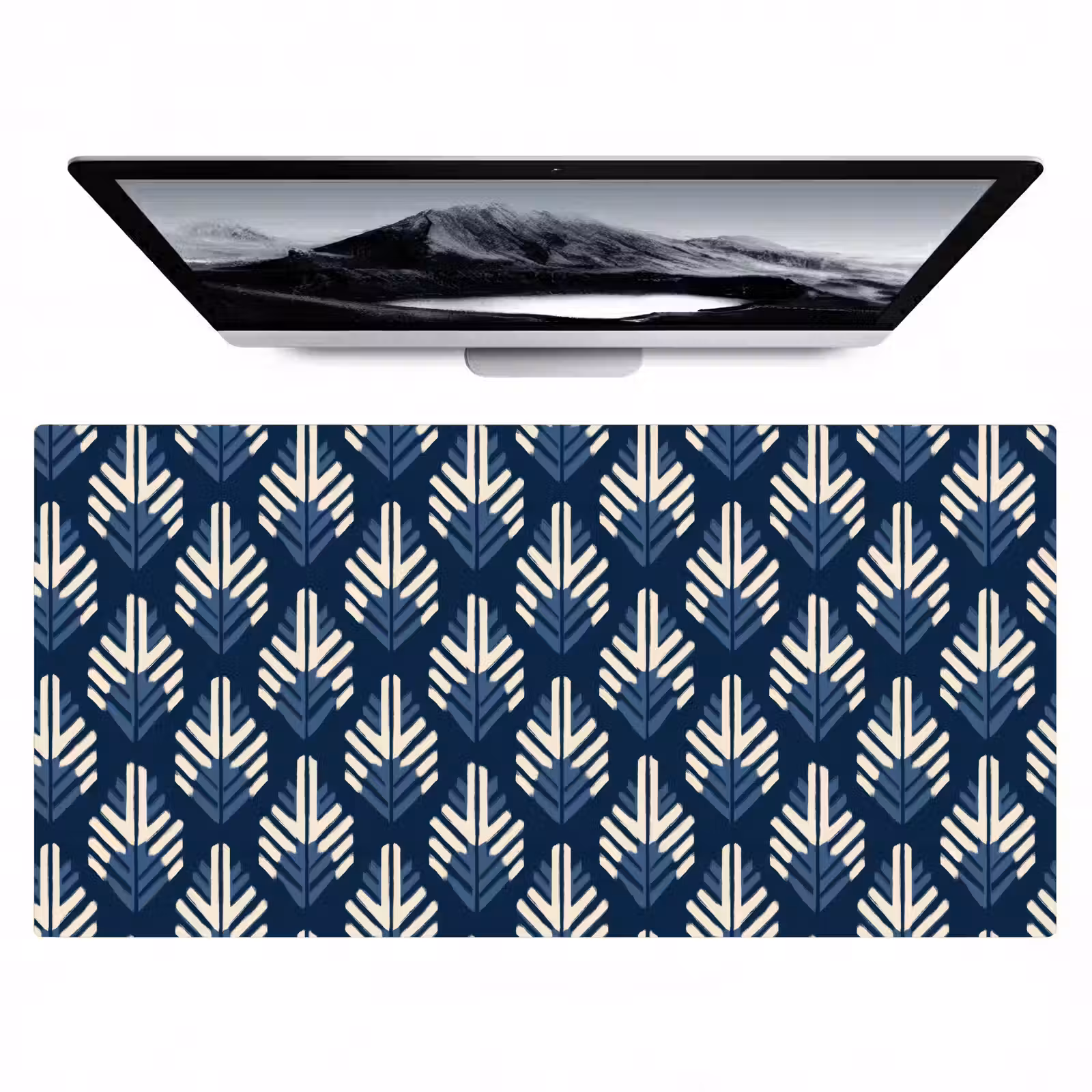 Bureau onderlegger - Modern - Patroon - Blauw — 1