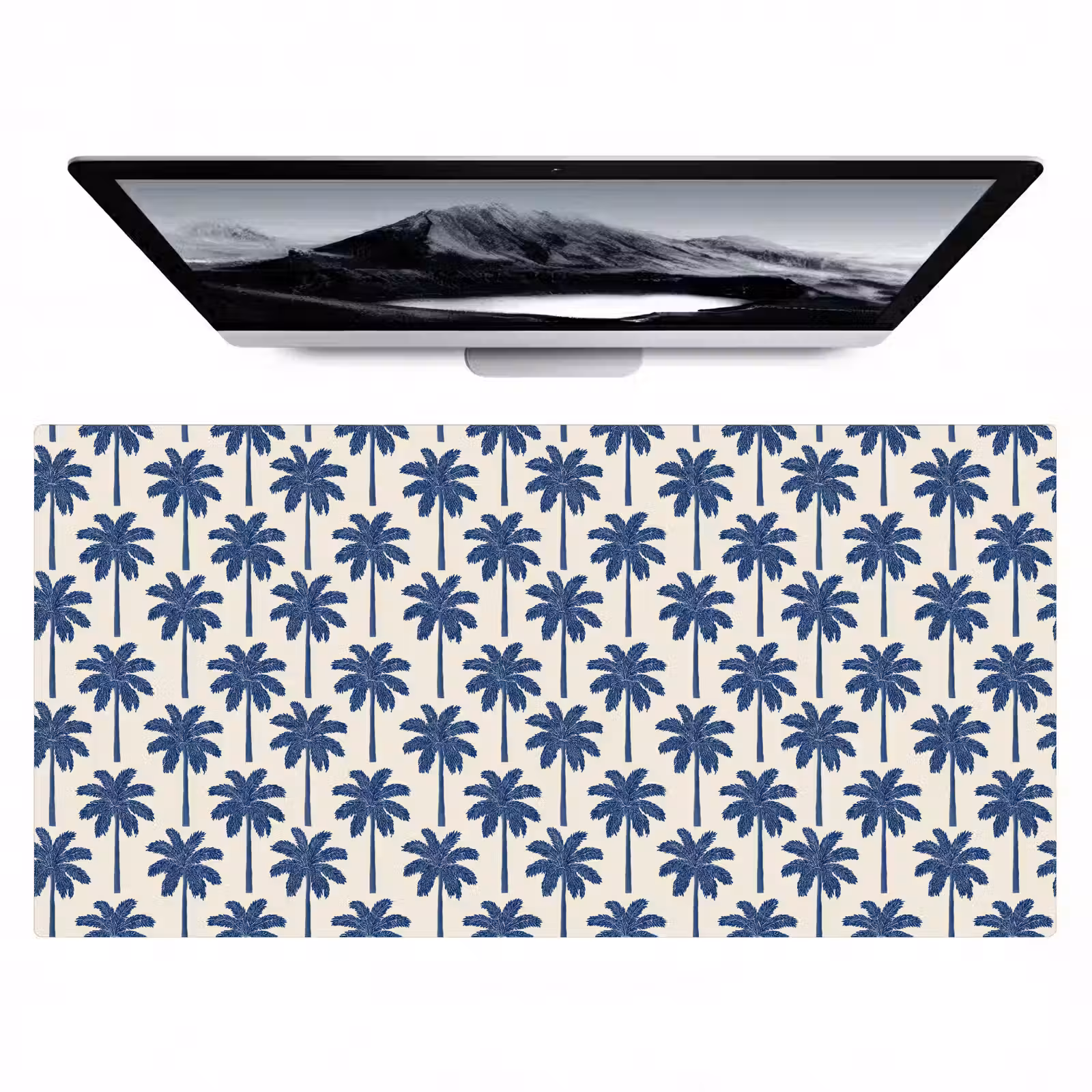 Bureau onderlegger - Symmetrisch - Palm - Blauw — 1