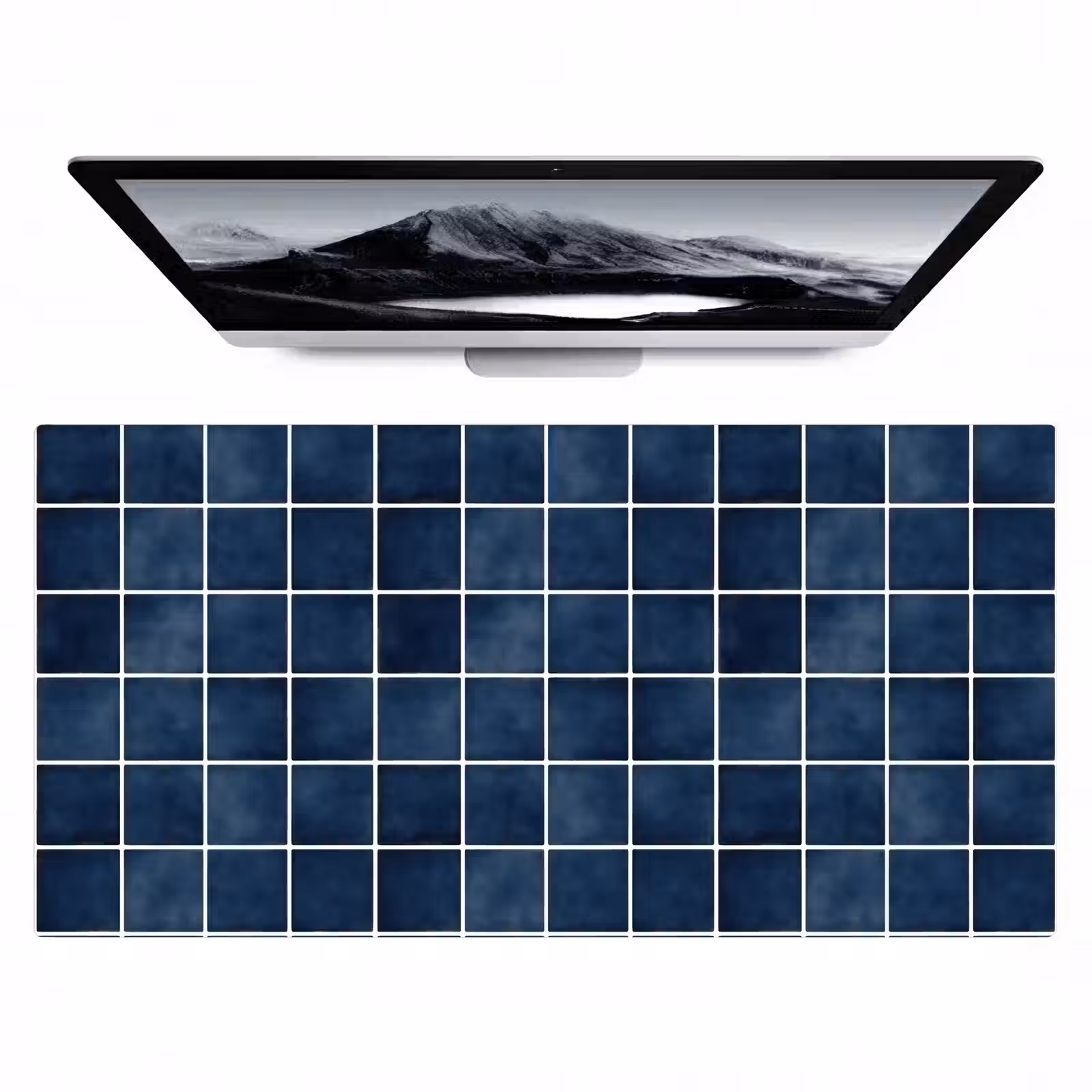 Bureau onderlegger - Tegel - Modern - Blauw — 1