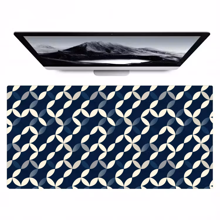 Bureau onderlegger - Abstract - Patroon - Blauw — 1