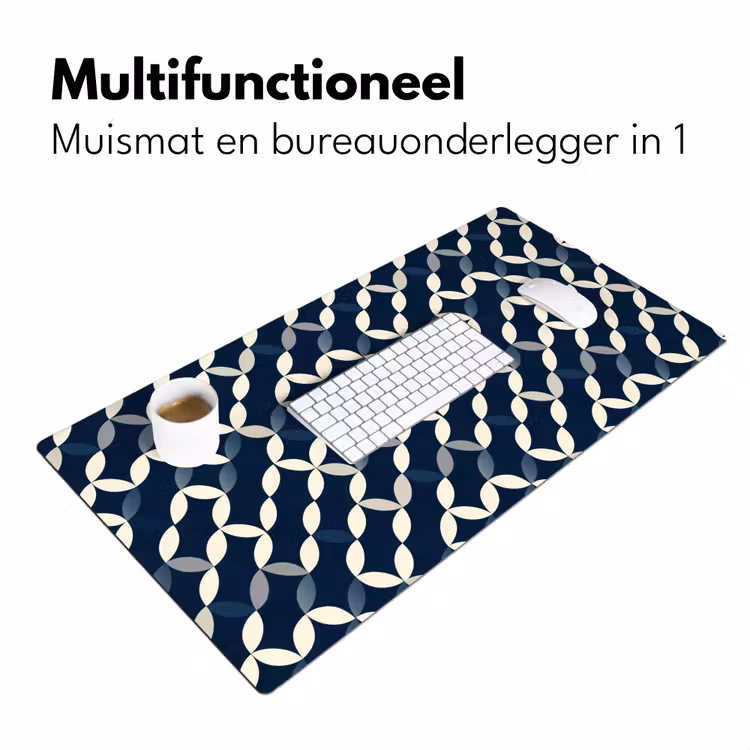 Bureau onderlegger - Abstract - Patroon - Blauw — 7