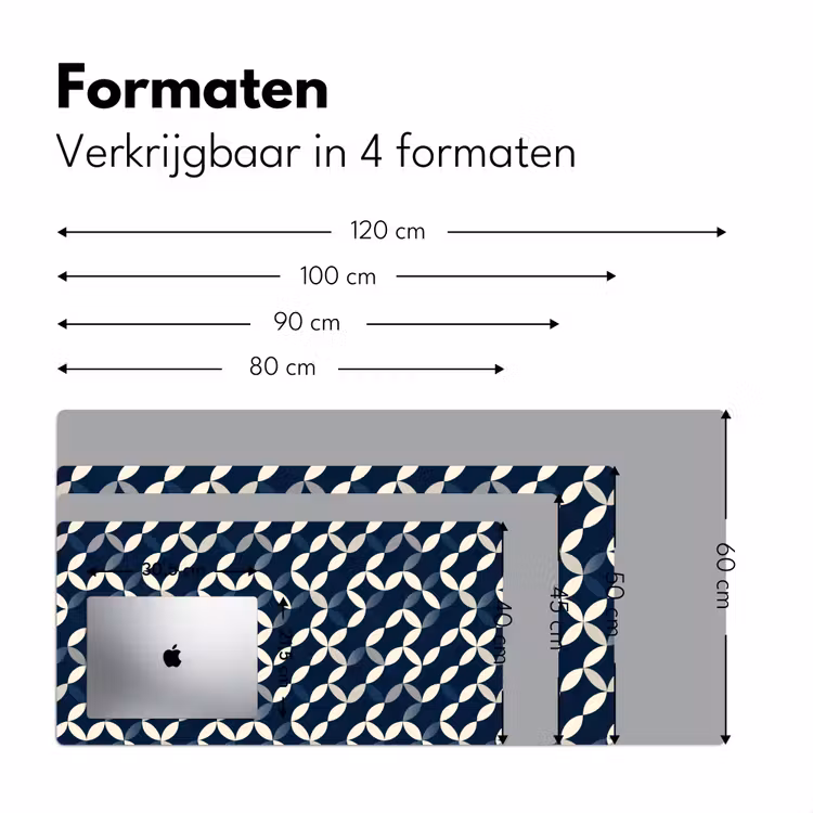 Bureau onderlegger - Abstract - Patroon - Blauw — 8