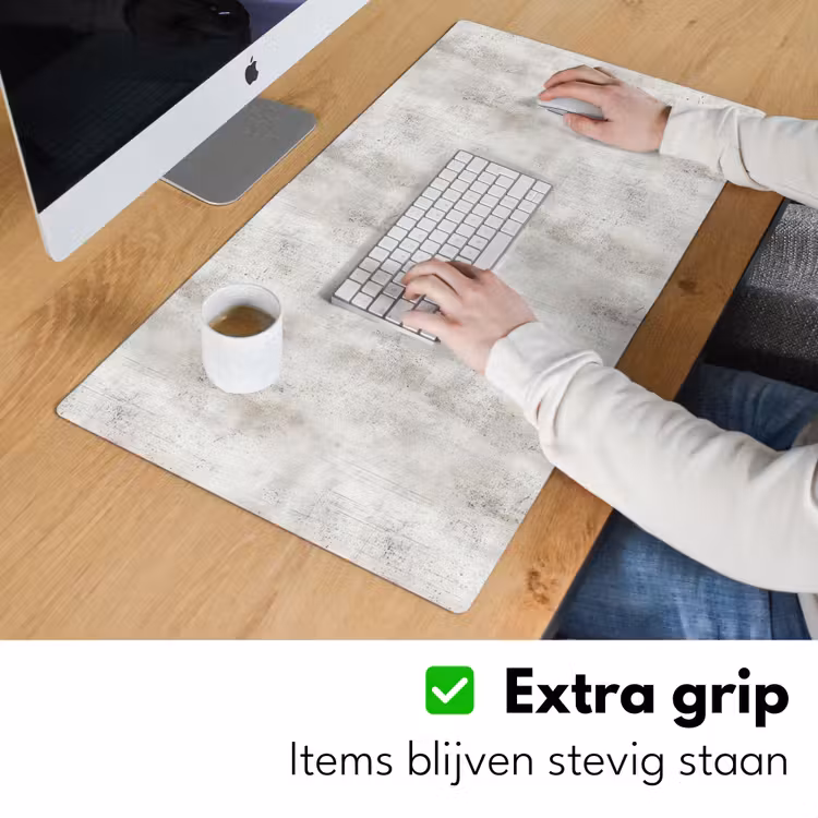 Bureau onderlegger - Grijs - Beton - Verweerd — 6