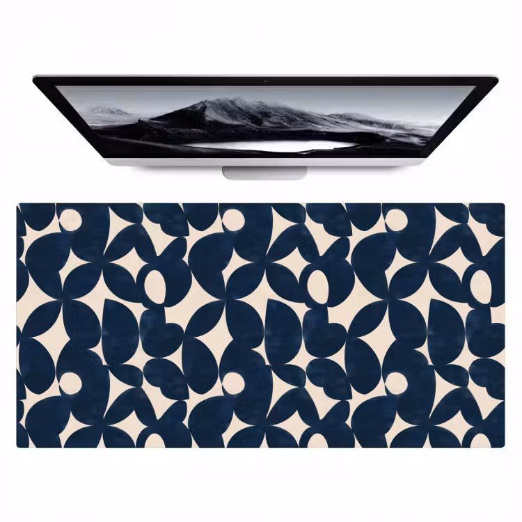 Bureau onderlegger - Modern - Geometrisch - Blauw — 1