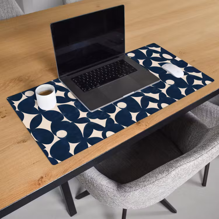 Bureau onderlegger - Modern - Geometrisch - Blauw — 3