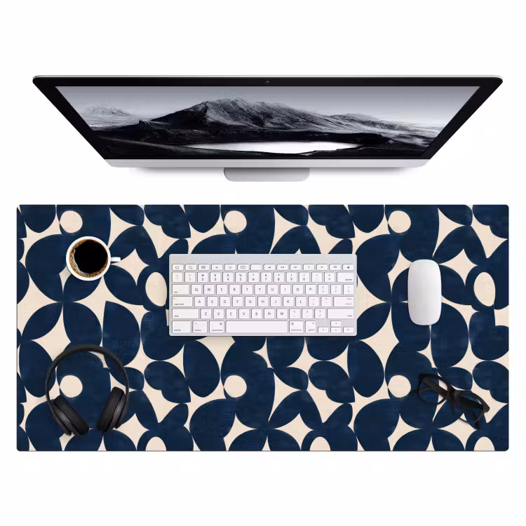 Bureau onderlegger - Modern - Geometrisch - Blauw — 4